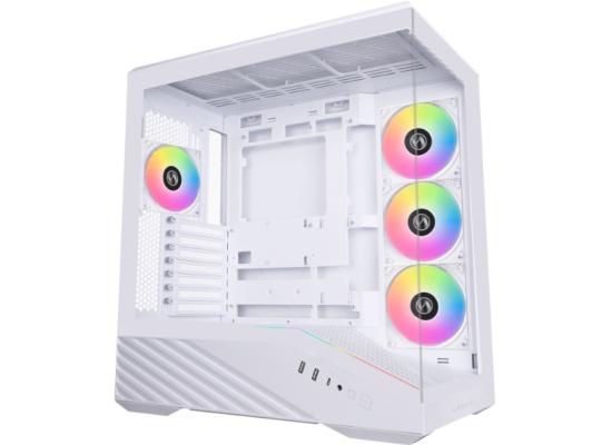 Lian Li LANCOOL V100R (Vector V100RW) MESH (White) ARGB ATX Mid Tower Tempered Glass Gaming Case W/ Type-C.
