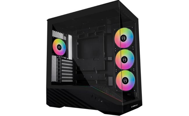 Lian Li LANCOOL V100R (Vector V100RX) MESH (Black) ARGB ATX Mid Tower Tempered Glass Gaming Case W/ Type-C.