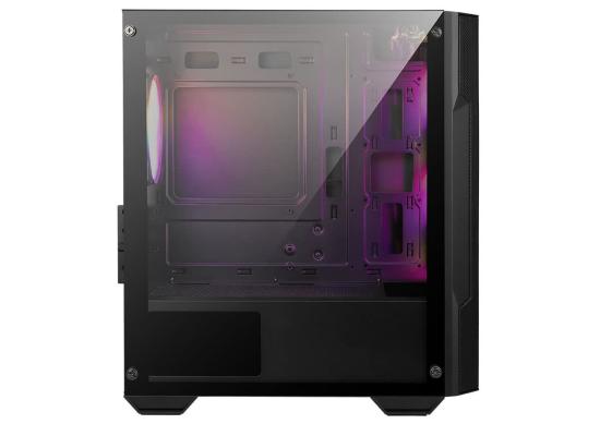 MSI MAG FORGE M100A ARGB Micro ATX Tower Tempered Glass Airflow Mesh Gaming Case w/ 4 x120mm ARGB Fan