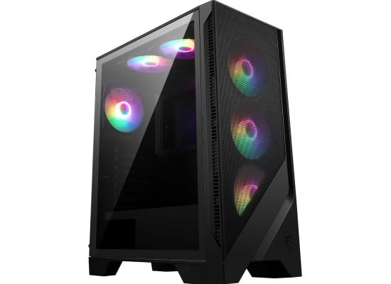 MSI MAG FORGE 120A AIRFLOW Premium ARGB Mid Tower Tempered Glass Mesh Gaming Case w/ 6 x120mm ARGB Fan