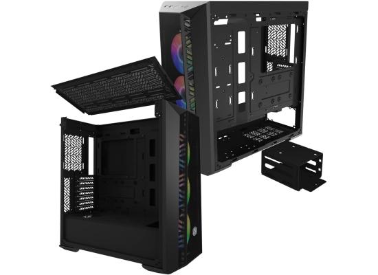 Cooler Master MasterBox 520 Mesh ARGB Mid Tower Tempered Glass Gaming Case w/ 3x CF120 ARGB Pre-installed Fans