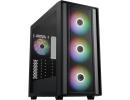 COOLER MASTER MASTERBOX 600 (Black) ATX ARGB Mid Tower Tempered Glass Gaming Case, Front Performance MESH Panel w/ 4 ARGB Fans (3x140mm + 120mm), 2xUSB Type C & Back Connector Motherboard Support