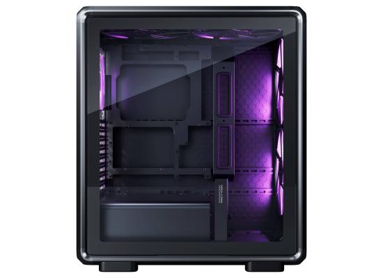 Cooler Master MasterFrame 500 Mesh (Black) ATX ARGB Mid Tower Tempered Glass Mesh Performance Design Gaming Case w/ 2x SickleFlow 200mm ARGB + Single Rear 120mm ARGB & Type-C