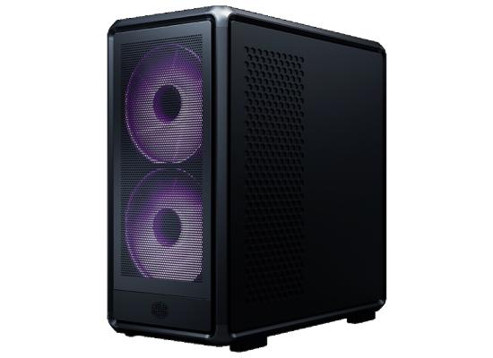 Cooler Master MASTERFRAME 600 Mesh (Black) E-ATX ARGB Mid Tower Tempered Glass Mesh Performance Frame Structure Design Gaming Case w/ 2x SickleFlow 200 ARGB + 1x SickleFlow 120 ARGB & Type-C