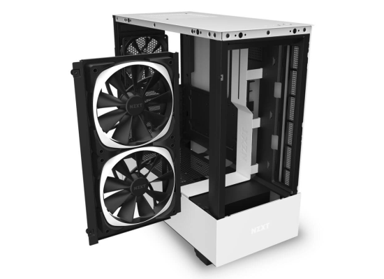 NZXT H510 ELITE MATTE WHITE RGB Lighting Tempered Glass Gaming Case
