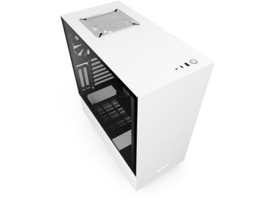 NZXT H510i MATTE WHITE Tempered Glass addressable LED strip Gaming Case