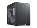 Lian Li O11 AIR MINI (Black) Mini Tower Tempered Glass Gaming Case w/ 3 Fans Installed & Super Fine Mesh Front & Sides  