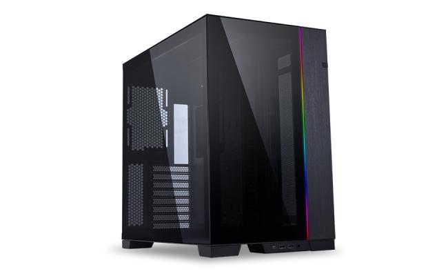 Lian Li O11 Dynamic EVO (Black) Mid Tower Tempered Glass Gaming Case w/ Dual Chassis Mode (Normal & Reverse) & ARGB Front Bar