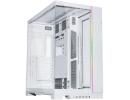 Lian Li O11 Dynamic EVO XL (White) Full Tower 2 Sided Tempered Glass Gaming Case w/ Reversable Chassis Mode , Dual Chamber & Side ARGB Strip, Up To 7 Drives Capacity & 420mm Radiator Support 