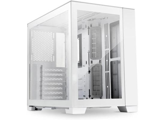 Lian Li O11 Dynamic Mini (Snow Edition) Mini Tower 2 Sided Tempered Glass Gaming Case w/ Dual Chamber, Up To 4 Drives Capacity & 360mm Radiator Support, SFX Or SFX-L PSU Supported Only