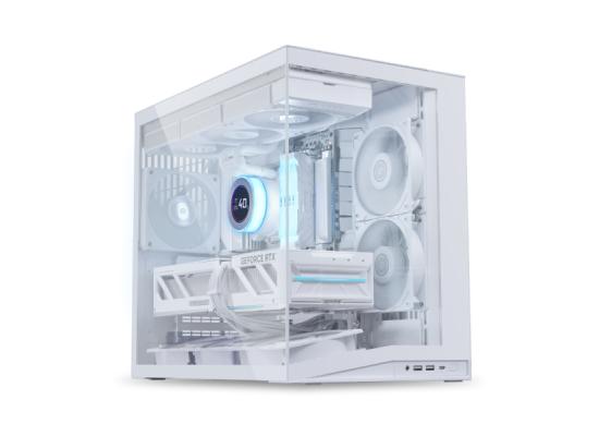 Lian Li O11 DYNAMIC MINI V2 Flow (White) ARGB ATX Mid Tower Tempered Glass Gaming Case W/ Type-C.