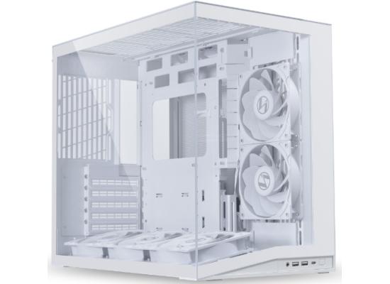 Lian Li O11 DYNAMIC MINI V2 Flow (White) ARGB ATX Mid Tower Tempered Glass Gaming Case W/ Type-C.