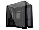 Lian Li O11 VISION Compact (Black) Cool & Clear ATX Mid Tower 3 Sided Tempered Glass Gaming Case, Columnless Design, Dual Chamber, Dual Rear Fan Modes (High Or Low)
