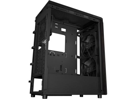 ASUS ProArt PA401 Wood Edition - Tempered Glass Panel (Black) ATX Mid Tower Gaming Case, Performance Open Grille Front Design w/ USB Type-C & (2 x160mm + 1x 120mm) Fans