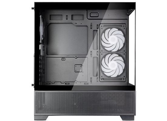 SilverStone Lucid 05 (Black) ARGB ATX Mid Tower Tempered Glass Gaming Case w/ Bold 270° Panoramic View w/ USB Type-C & 3x120mm ARGB Fans + Front 2x 80mm