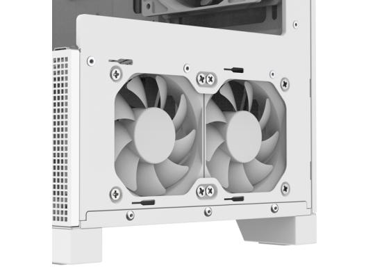 SilverStone Lucid 05 (White) ARGB ATX Mid Tower Tempered Glass Gaming Case w/ Bold 270° Panoramic View w/ USB Type-C & 3x120mm ARGB Fans + Front 2x 80mm