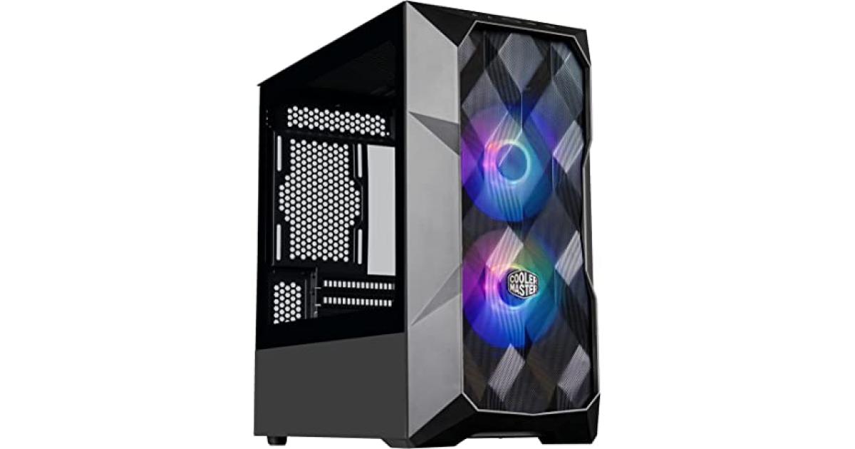 COOLER MASTER MasterBox TD300 Mesh Black Mini Tower Tempered Glass