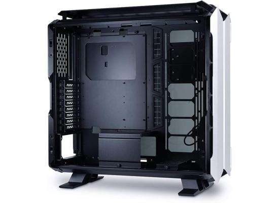 LIAN LI ODYSSEY X (Silver) Open Airflow Design, Folding Tempered Glass Panels, Premium Aluminum Full Tower Case w/ 3 Transformable Build Modes