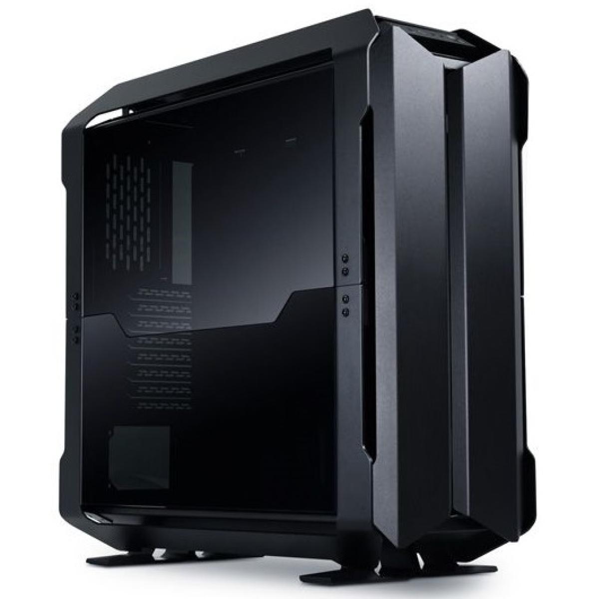 LIAN LI ODYSSEY X (Black) Open Airflow Design,Folding Tempered Glass Panels,Premium Aluminum Full Tower Case w/ 3 Transformable Build Modes