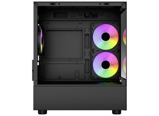 AeroCool Viewport-Mini ARGB Stylish w/ Panoramic View mATX Mini Tower Tempered Glass Gaming Case w/ 3X120mm ARGB Fans