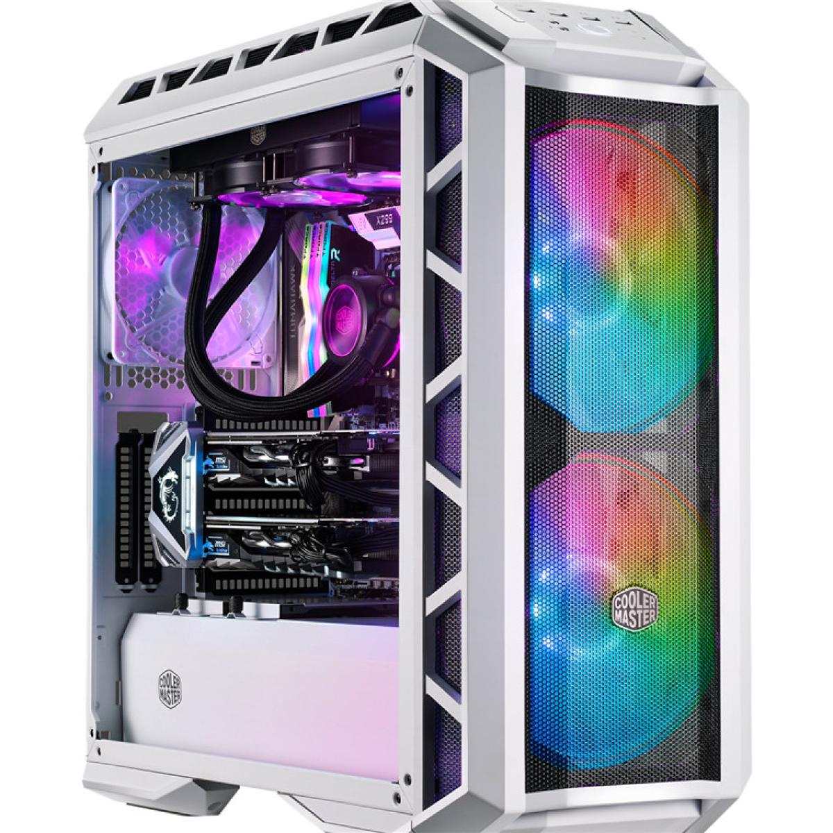 COOLERMASTER H500P Mesh White ARGB Mid tower Tempered Glass Gaming Case