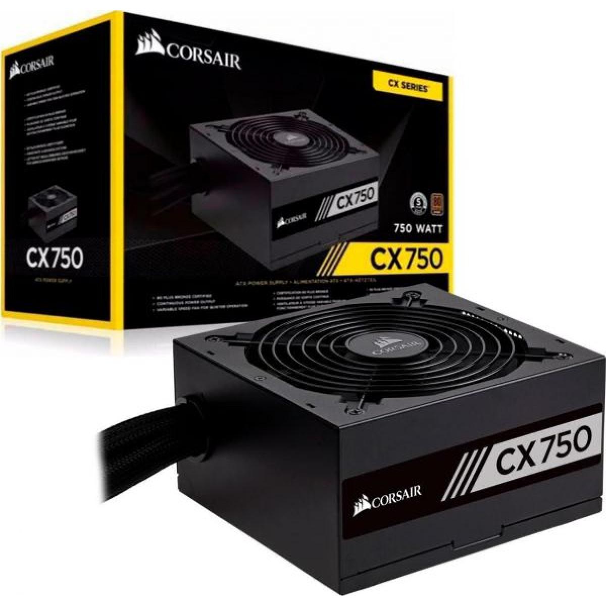 Corsair CX Series™ CX750 — 750W 80 PLUS® Bronze Certified ATX PSU (UK)
