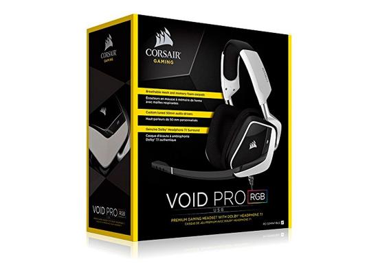 VOID PRO RGB USB Premium Gaming Headset with Dolby® Headphone 7.1 — White