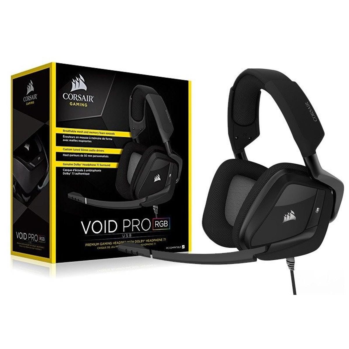 VOID PRO RGB USB Premium Gaming Headset with Dolby® Headphone 7.1 — Carbon