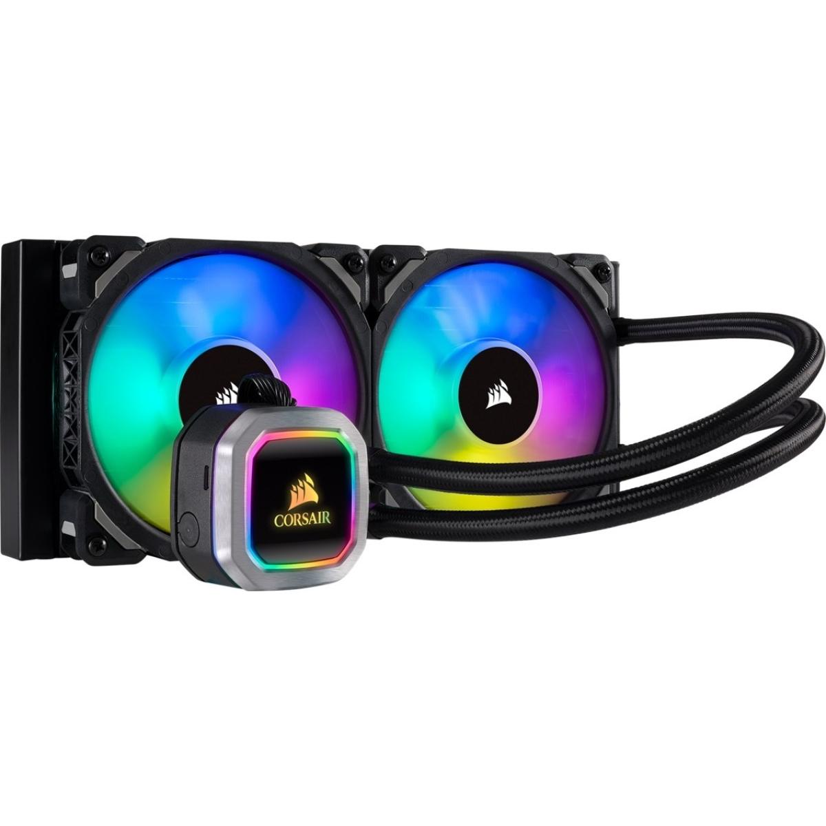 Corsair Hydro Series™ H100i RGB PLATINUM 240mm Liquid CPU Cooler
