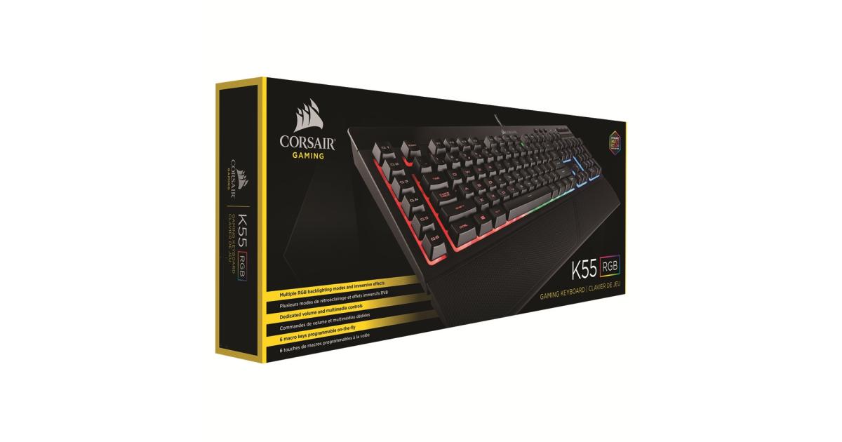 Grundlægger Er velkendte systematisk Corsair K55 RGB MEMBRANE Gaming Keyboard - splash and dust resistant | K55  RGB | OS | Jordan
