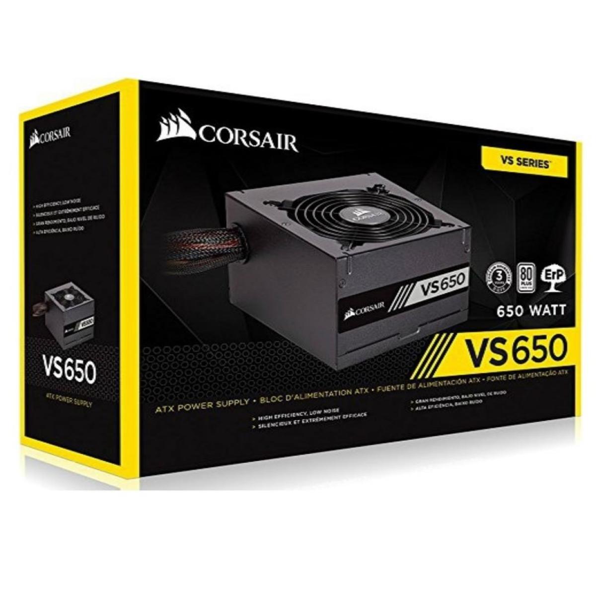 Corsair VS Series™ VS650 — 650W 80 PLUS® White Certified PSU (UK)