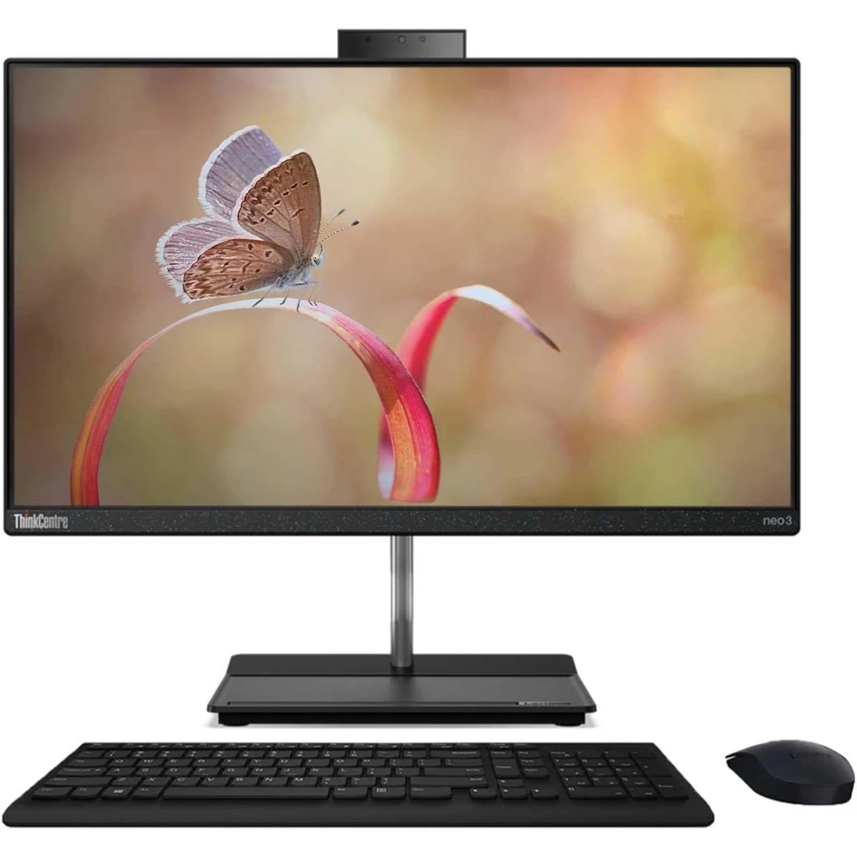 Lenovo ThinkCentre NEO 30a All-in-One PC 27" FHD IPS Non Touch, 12th Gen Intel Core i5-12450H, Intel® UHD Graphics, 8GB DDR4 RAM, 512GB M.2 Gen4 - Black