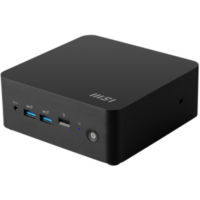 MSI Cubi 1M Mini PC, Portable Mini PC Desktop, Intel Core 3 100U, (No Memory Or Storage) Customizable SODIMM DDR5 Memory + M.2 PCIe NVME SSD + 2.5HDD Support, Intel Graphics, Thunderbolt 4