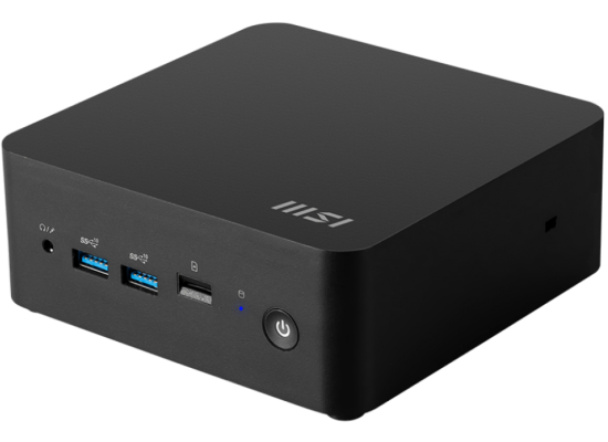MSI Cubi 1M Mini PC, Portable Mini PC Desktop, Intel Core 3 100U, (No Memory Or Storage) Customizable SODIMM DDR5 Memory + M.2 PCIe NVME SSD + 2.5HDD Support, Intel Graphics, Thunderbolt 4