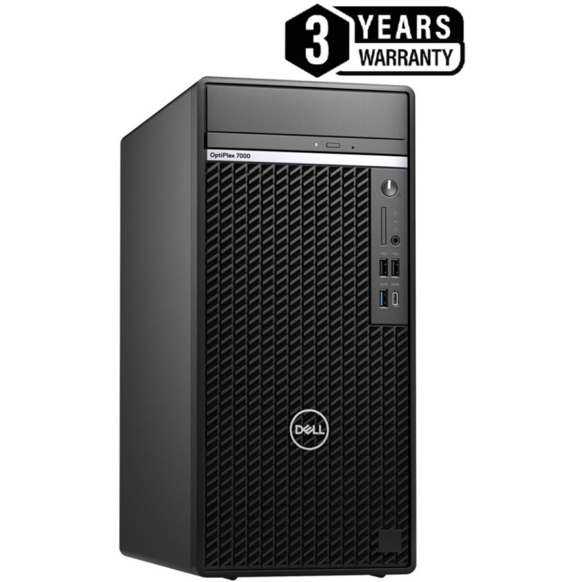 Dell OptiPlex 7000 Tower Business Desktop 12th Gen Intel Core i7-12700, 8GB DDR5 Memory, 256GB M.2 NVMe SSD, w/ Internal Speaker, No DVD (3 Years Warranty)