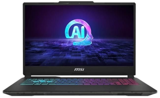 MSI Cyborg AI A1VFK Gaming Laptop 15.6 FHD 144Hz IPS, New Gen Processor Intel Core Ultra 7 155H , Nvidia RTX 4060 8GB GDDR6, 16GB DDR5 RAM, M.2 512GB Gen4  - Black