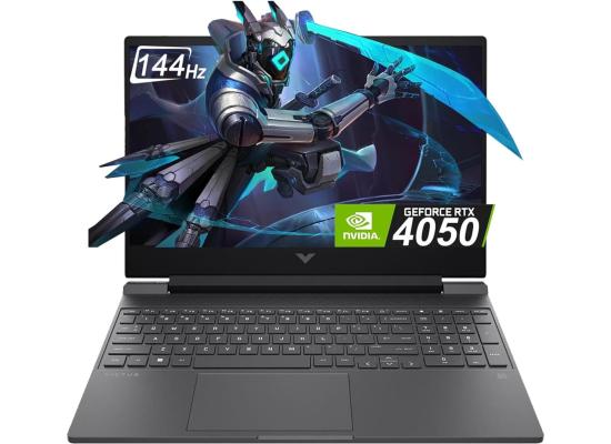 HP Victus (15-FA2082WM) 15.6" FHD 144Hz IPS, 13th Gen Intel Core i5-13420H, Nvidia RTX 4050 6GB GDDR6, 16GB DDR4 RAM, 512GB M.2 PCIe NVMe, Windows 11 Home - Mica Silver Gaming Laptop