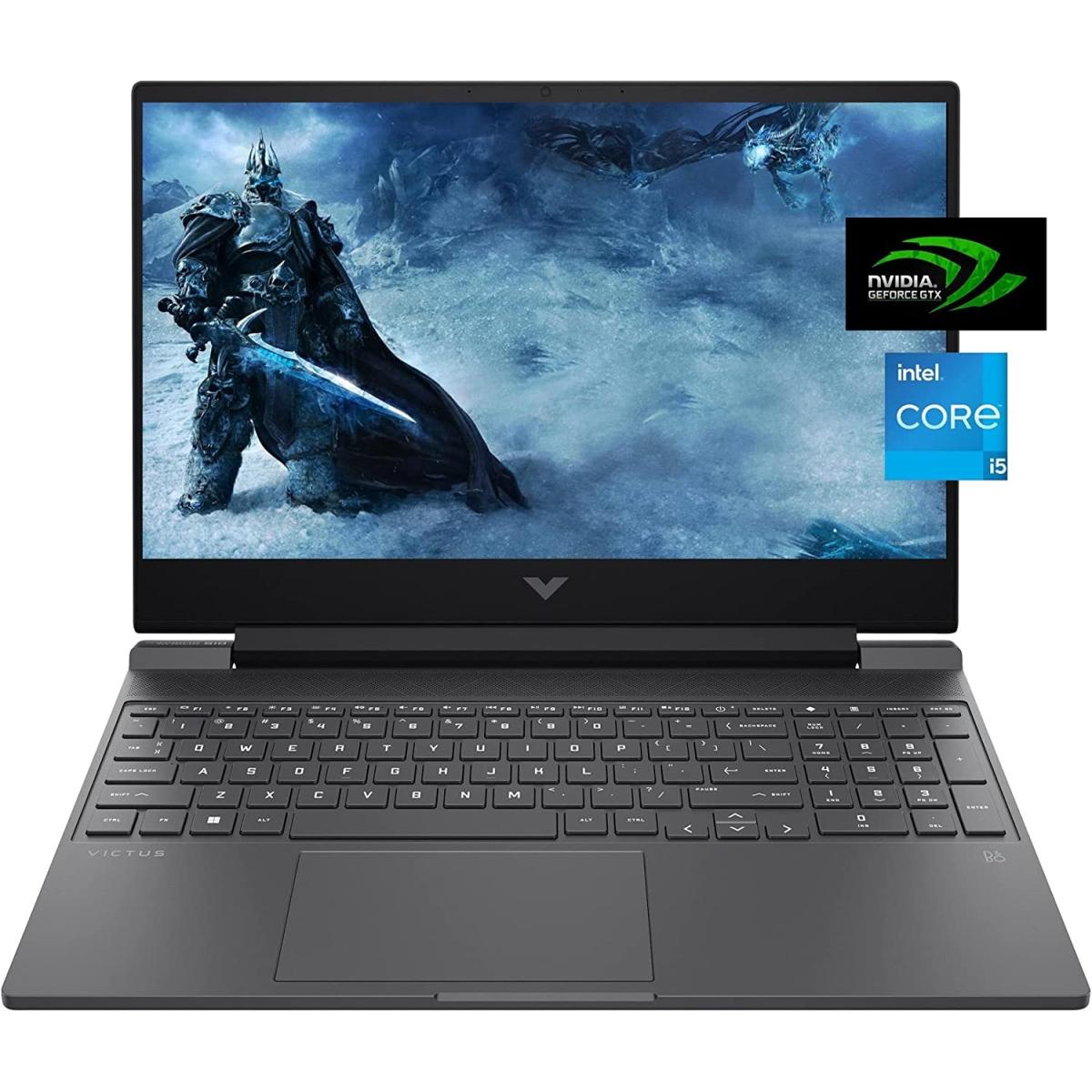 HP Victus Gaming Laptop,15.6 FHD 144Hz IPS, 12Gen Intel Core i5 12450h, Nvidia GTX 1650 4GB GDDR5, 8GB DDR4 RAM, M.2 512GB NVMe- w/ Win 11 Home