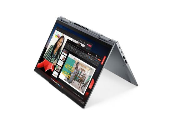Lenovo ThinkPad X1 Yoga Gen 8 Storm Grey Laptop, 14" Touch 360° WQUXGA 4K+ (3840x2400) OLED 60Hz 100% DCI-P3 Dolby Vision HDR, 13th Gen Intel Core i7-1365U, Intel Iris Xe Graphics, 32GB Soldered LPDDR5, 2TB M.2 NVMe GEN4 SSD, Windows 11 Pro (w/ Pen)
