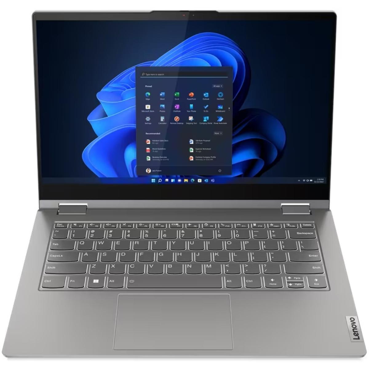 Lenovo ThinkBook 14s Yoga G3 IRU Flip 2 in 1 Mineral Grey Laptop, 14" Touch 360° FHD (1920x1080) IPS 100% sRGB, 13th Gen Intel Core i7-1355U, Intel® Iris Xe Graphics, 16GB Soldered+SODIMM DDR4, 1TB M.2 NVMe GEN4 SSD, Windows 11 Pro (Smart Pen Incl)