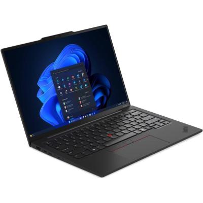 Lenovo ThinkPad X1 Carbon Gen 13 Aura Edition Black Laptop, 14" WUXGA FHD+ (1920x1200) IPS Touch 100% sRGB, Intel Core Ultra 7 258V, Integrated Intel Arc Graphics 140V, 32GB Soldered LPDDR5x, 1TB M.2 NVMe GEN5 SSD, Windows 11 Pro