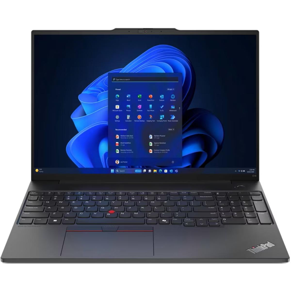 Lenovo ThinkPad T14 Gen 6 (Intel) 14" WUXGA FHD+ (1920x1200) IPS, Intel Core Ultra 7 265H, Integrated Intel Arc Graphics, 32GB SODIMM DDR5, 2TB M.2 NVMe GEN4 SSD - Black Laptop