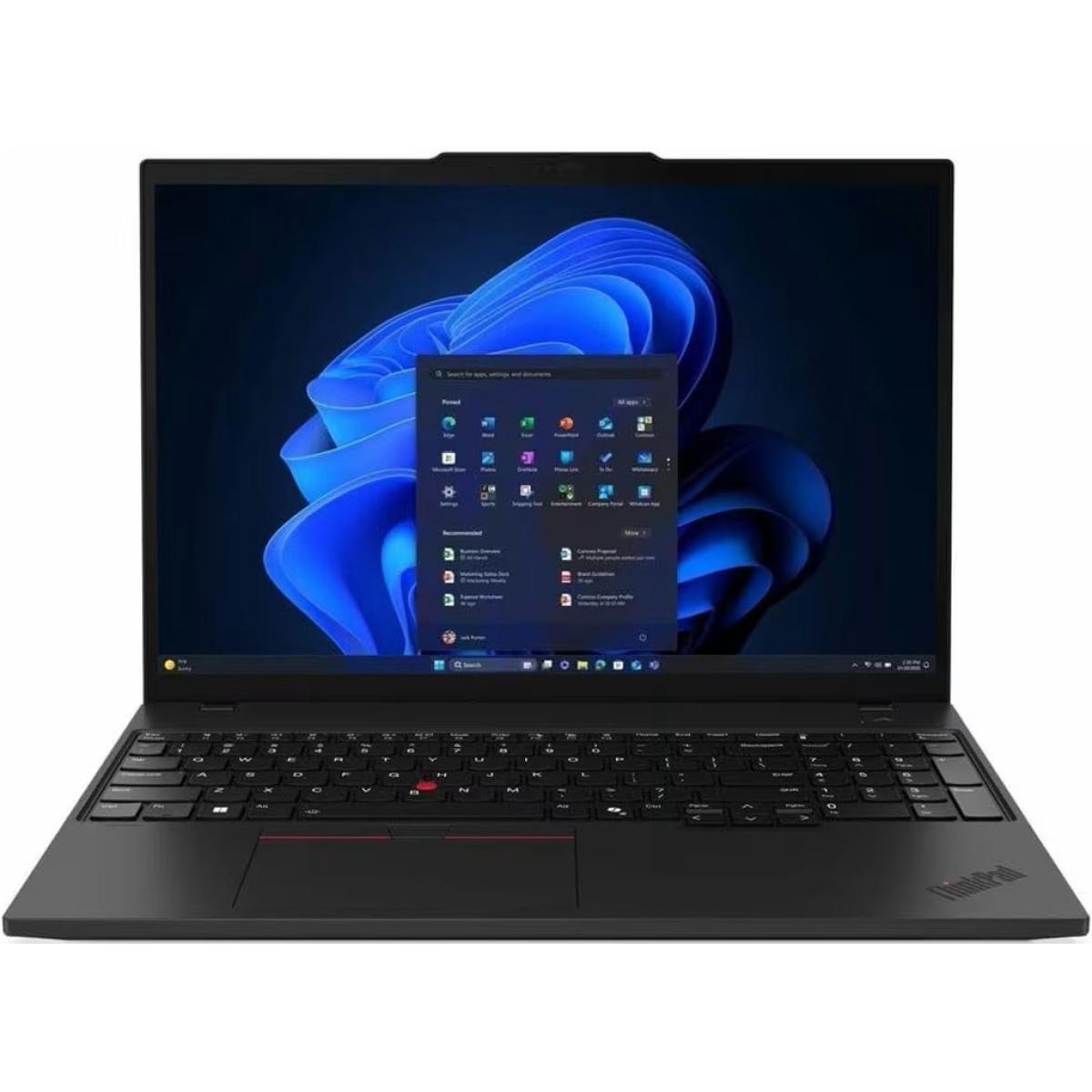 Lenovo ThinkPad T16 Gen 4, 16" WUXGA FHD+ (1920x1200) IPS, Intel Core Ultra 7 265H, Integrated Intel Arc Graphics 140T, 32GB SODIMM DDR5, 2TB M.2 NVMe GEN5 SSD - Black Laptop