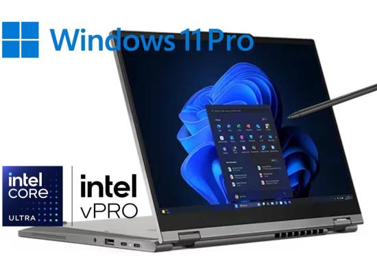 Lenovo ThinkPad L13 2-in-1 Gen 6 Grey Laptop w/ Pen, 13.3" WUXGA FHD+ (1920x1200) IPS Touch, Intel Core Ultra 7 255U, Intel Integrated Graphics, 16GB LPDDR5x 7467, 1TB M.2 NVMe GEN4 SSD, Windows 11 Pro