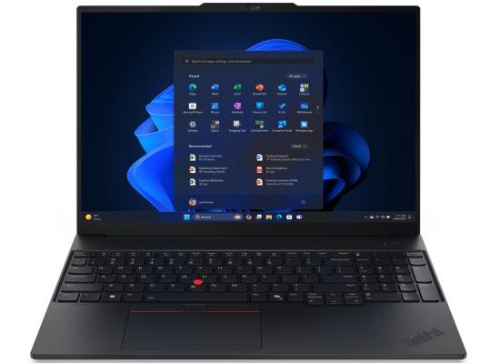 Lenovo ThinkPad E16 Gen 3 (Intel) Graphite Black Laptop, 16" WUXGA FHD+ (1920x1200) IPS, Intel Core Ultra 7 processor 255H, Integrated Intel Arc Graphics, 16GB SODIMM DDR5, 1TB M.2 NVMe GEN4 SSD
