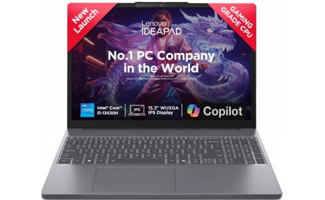 Lenovo IdeaPad Slim 3 Luna Grey Laptop, 15.3" FHD+ (1920x1200) IPS, 13th Gen Intel Core i5-13420H, Intel UHD Graphics, 8GB SODIMM DDR5, 512GB M.2 NVMe GEN4 SSD Lenovo IdeaPad Slim 3 Luna Grey Laptop, 15.3" FHD+ (1920x1200) IPS, 13th Gen Intel Core i5-13420H, Intel UHD Graphics, 8GB SODIMM DDR5, 512GB M.2 NVMe GEN4 SSD