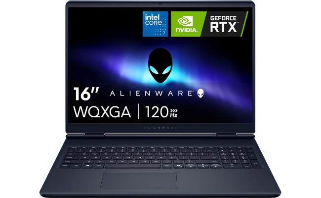 Dell Alienware 16 Aurora 16" IPS WQXGA (QHD+) (2560 x 1600) @120Hz 100% sRGB, Intel Core 7 Processor 240H, Nvidia RTX 5060 8GB GDDR7, 32GB DDR5 RAM, 1TB M.2 PCIe NVMe - (Interstellar Indigo) Gaming Laptop