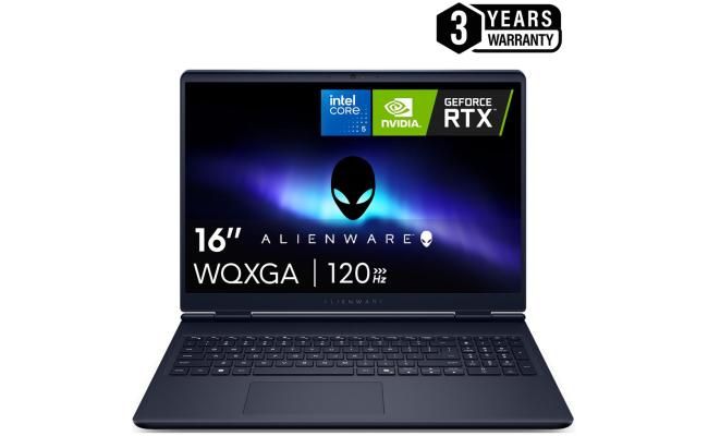 Dell Alienware 16 Aurora 16" IPS WQXGA (QHD+) (2560 x 1600) @120Hz 100% sRGB, Intel Core 5 Processor 210H, Nvidia RTX 4050 6GB GDDR6, 16GB DDR5 RAM, 512GB M.2 PCIe NVMe - (Interstellar Indigo) Gaming Laptop (3 Years Warranty)