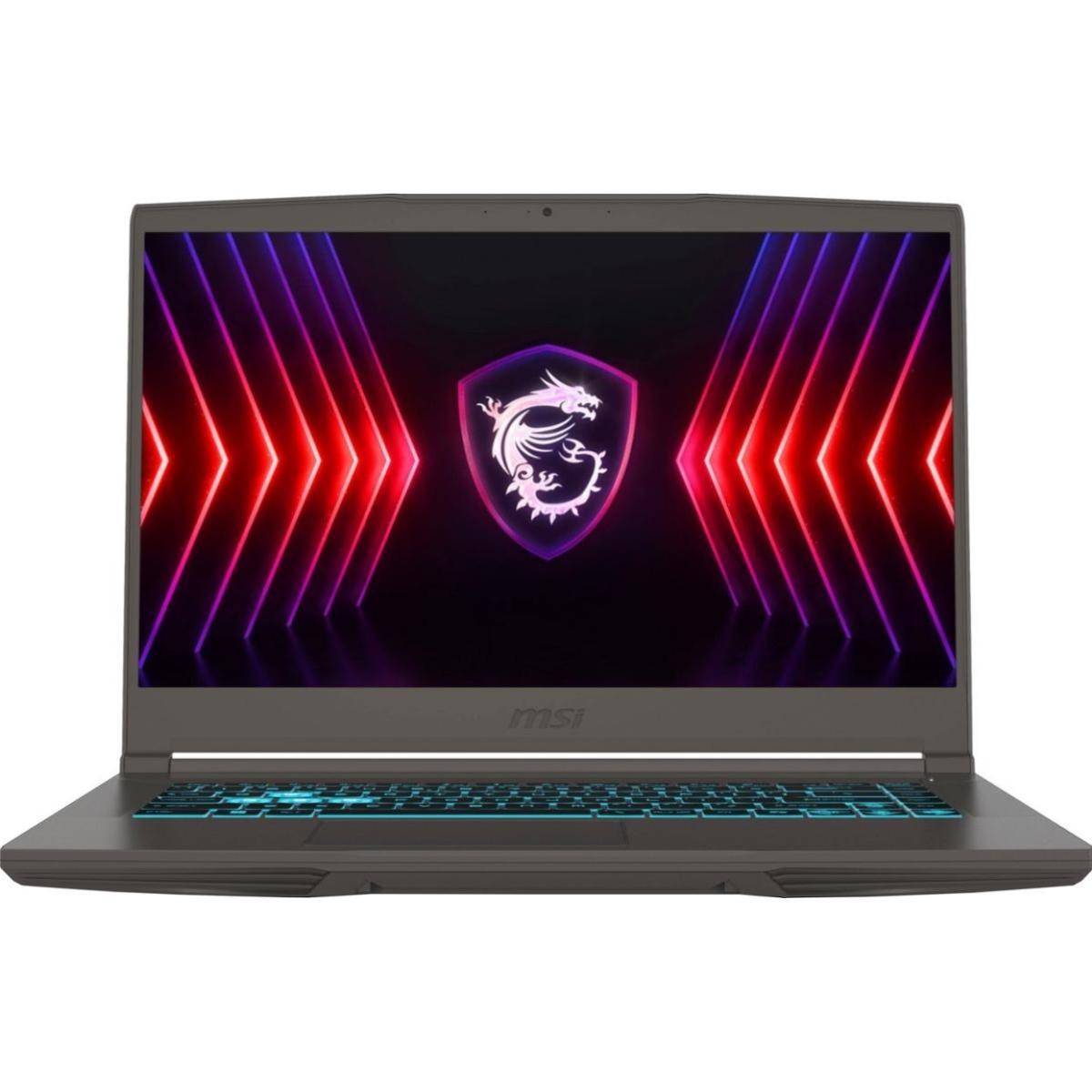 MSI Thin 15 B13UC Gaming Laptop 15.6 FHD 144Hz IPS, 13Gen Intel Core i7-13620H , Nvidia RTX 3050 4GB GDDR6, 16GB DDR4 RAM, M.2 512GB Gen4 - Grey