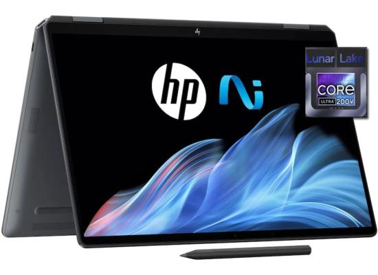 HP OmniBook Ultra Flip Laptop (14-fh0001ne) 14" 3K OLED 120Hz Touch, Intel Core Ultra 7 processor Ultra 7 256V, 16GB LPDDR5x RamOnboard , 1TB M.2 PCIe Gen 4, Intel Arc Graphics, Windows 11 Home w/ Fingerprint & HP Stylus Pen - Eclipse Gray